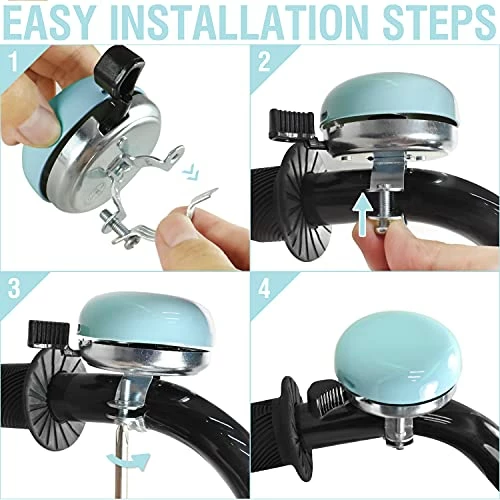 Top 10 ๐ Beach Cruiser Bike Bell โ Classic Bicycle Bell Design For Adults And Kids With Traditional Ring Sound Black ๐ - Image 6