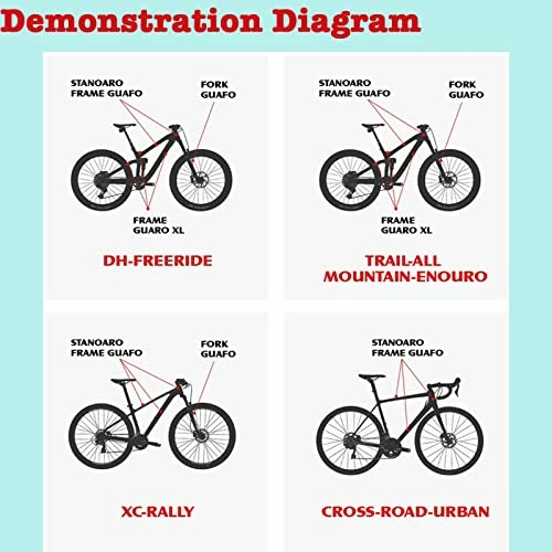 Buy π ENLEE Mountain Bike Frame Protector- Do Great At Protecting Your Bicycle Frame Transparent π€© - Image 4