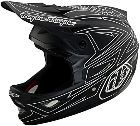 Brand new β¨ Troy Lee Designs Adult | Downhill | Mountain Bike | BMX | Full Face D3 Fiberlite Helmet Anarchy Spiderstripe Blue π - Image 12