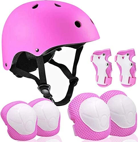 Discount π Adjustable Helmet For Ages 3-16 Kids Toddler Boys π§ Girls Youth,Protective Gear With Elbow Knee Wrist Pads For Multi-Sports Skateboarding Bike Riding Scooter Inline Skatings Longboard Roller Skate Purple Set π - Image 9