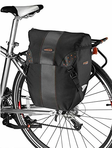 Cheap π Bicycle Bag PakRak Clip-On Quick-Release All Weather Bike Panniers (Pair), Includes Rain Cover , Black π - Image 2