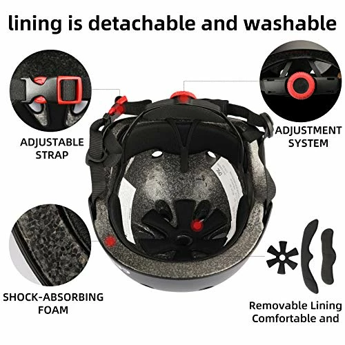 Best Pirce 🎁 Kids Bike Helmet,Toddler Skateboard Helmets For Ages 2-3-5-8-14 Years Boys 👧 Girls,Adjustable Multi-Sport Bicycle Skateboarding Football Roller Skating Scooter Rollerblade Balance Bike Helmet Light Blue 😉 - Image 4