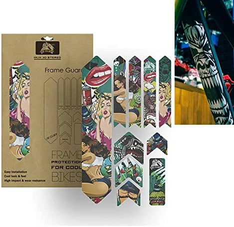 Buy π ENLEE Mountain Bike Frame Protector- Do Great At Protecting Your Bicycle Frame Transparent π€© - Image 6