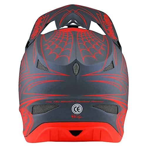 Brand new β¨ Troy Lee Designs Adult | Downhill | Mountain Bike | BMX | Full Face D3 Fiberlite Helmet Anarchy Spiderstripe Blue π - Image 2