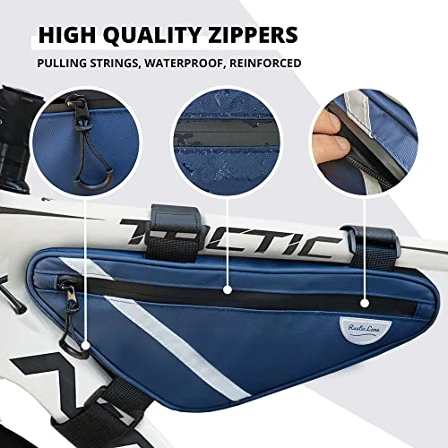 Brand new π Bike Bag Bike Frame Bag Bicycle Bag Waterproof Cycling Bag For Bike Frame Pouch Cycling Phone Wallet Mountain Bike Frame Bag Road Bikes Accessories Bike Pouch Easy Installation Bike Bags For Bicycl π - Image 3