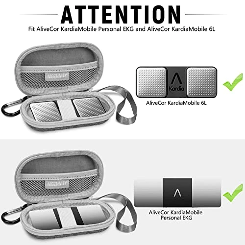 Promo π Portable Hard Travel Case For AliveCor Kardia Mobile Heart Monitor Personal EKG / KardiaMobile 6-Lead Rate Monitoring Devices (Case Only) π - Image 2