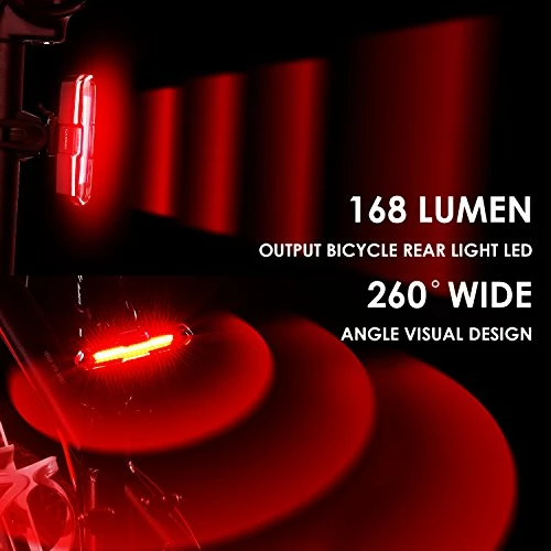 Coupon ⌛ Bike Tail Light, Ultra Bright Bike Light USB Rechargeable, LED Bicycle Rear Light, Waterproof Helmet Light, 5 Light Mode Headlights With Red & Blue For Cycling Safety Flashlight Light Color-2 ✨ - Image 3