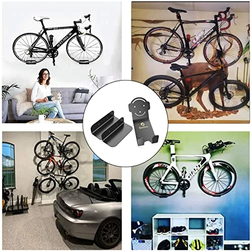 Brand new β Gootus Bike Wall Mount - Horizontal Bike Wall Rack Hanger For Garage Or Home | Heavy Duty Bicycle Wall Mounted Holder For Road, Mountain Or Hybrid Bikes Black 1pack π - Image 6