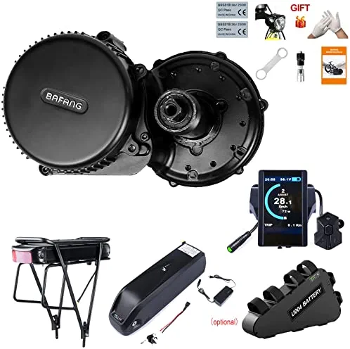 Hot Sale π BBS02 48V 750W Mid Drive Kit With Battery (Optional), 8Fun Bicycle Motor Kit With LCD Display & Chainring, Electric Brushless Bike Motor Motor Para Bicicleta For 68-73mm BB 500c-h Display π - Image 5