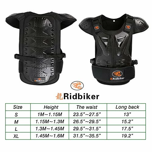 Hot Sale ๐ Kids Dirt Bike Body Chest Spine Protector Vest Gear For Motocross Motorcycle Armor Vest Shoulder Elbow Knee Shin Guard Pads Kids Dirt Bike Gear Silver ๐ - Image 2