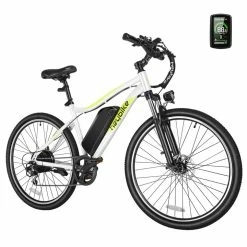 Cheap 😉 Heybike Race Max 27.5" Electric Bike For Adults 500W Brushless Motor 48V 12.5AH Removable Battery Ebike Light Weight Commuter Electric Mountain Bike Shimano 7-Speed Front Fork Suspension White 🎉