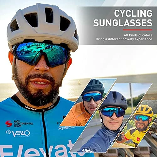 Top 10 π KAPVOE Cycling Glasses Polarized Sports π Sunglasses MTB Mountain Bike Eyewear Men π© Women Road Bicycle BMX Running Fishing Golf Navy β - Image 2