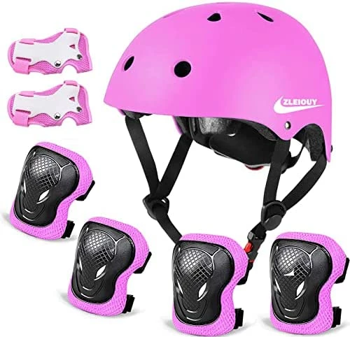 Discount π Adjustable Helmet For Ages 3-16 Kids Toddler Boys π§ Girls Youth,Protective Gear With Elbow Knee Wrist Pads For Multi-Sports Skateboarding Bike Riding Scooter Inline Skatings Longboard Roller Skate Purple Set π - Image 4
