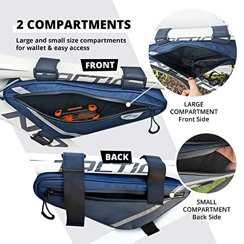 Brand new π Bike Bag Bike Frame Bag Bicycle Bag Waterproof Cycling Bag For Bike Frame Pouch Cycling Phone Wallet Mountain Bike Frame Bag Road Bikes Accessories Bike Pouch Easy Installation Bike Bags For Bicycl π - Image 2