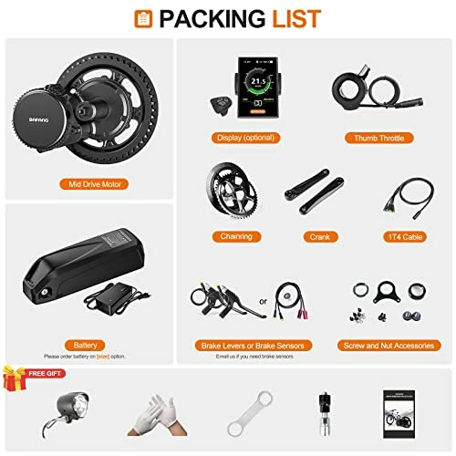 Outlet π Mid Drive Motor Kit : 48V 750W 500W 52V 1000W Mid Mount Electric Bike Conversion Kit With Battery (Optional) & Display For BB68-73mm, Powerful BBS02B BBSHD For Mountain Road Bike Dpc18 Display π - Image 6