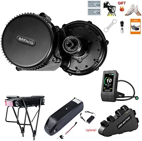 Hot Sale π BBS02 48V 750W Mid Drive Kit With Battery (Optional), 8Fun Bicycle Motor Kit With LCD Display & Chainring, Electric Brushless Bike Motor Motor Para Bicicleta For 68-73mm BB 500c-h Display π - Image 2