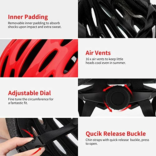 Coupon 😍 Kids Bike Helmet, CPSC Certified Child Multi-Sport Helmet (for Age 3-10) Glossy Green ✔️ - Image 2