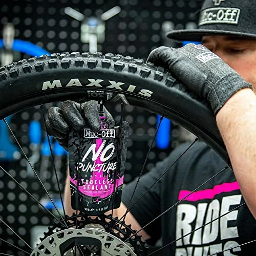 Brand new π Muc Off No Puncture Hassle Tubeless Sealant - Advanced Bicycle Tyre Sealant With UV Tracer Dye That Seals Tears And Holes Up To 6mm π - Image 3