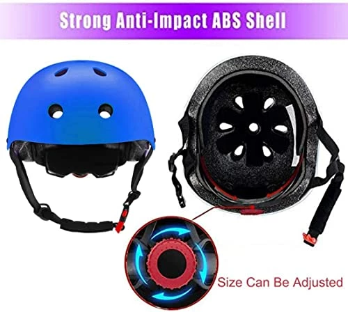 Discount π Adjustable Helmet For Ages 3-16 Kids Toddler Boys π§ Girls Youth,Protective Gear With Elbow Knee Wrist Pads For Multi-Sports Skateboarding Bike Riding Scooter Inline Skatings Longboard Roller Skate Purple Set π - Image 3